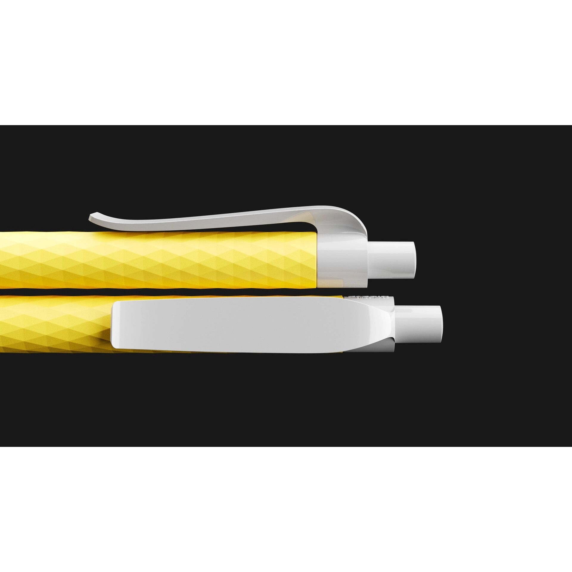 prodir QS01 PMS Push Kugelschreiber Metall-Clip - lemon - silver-170