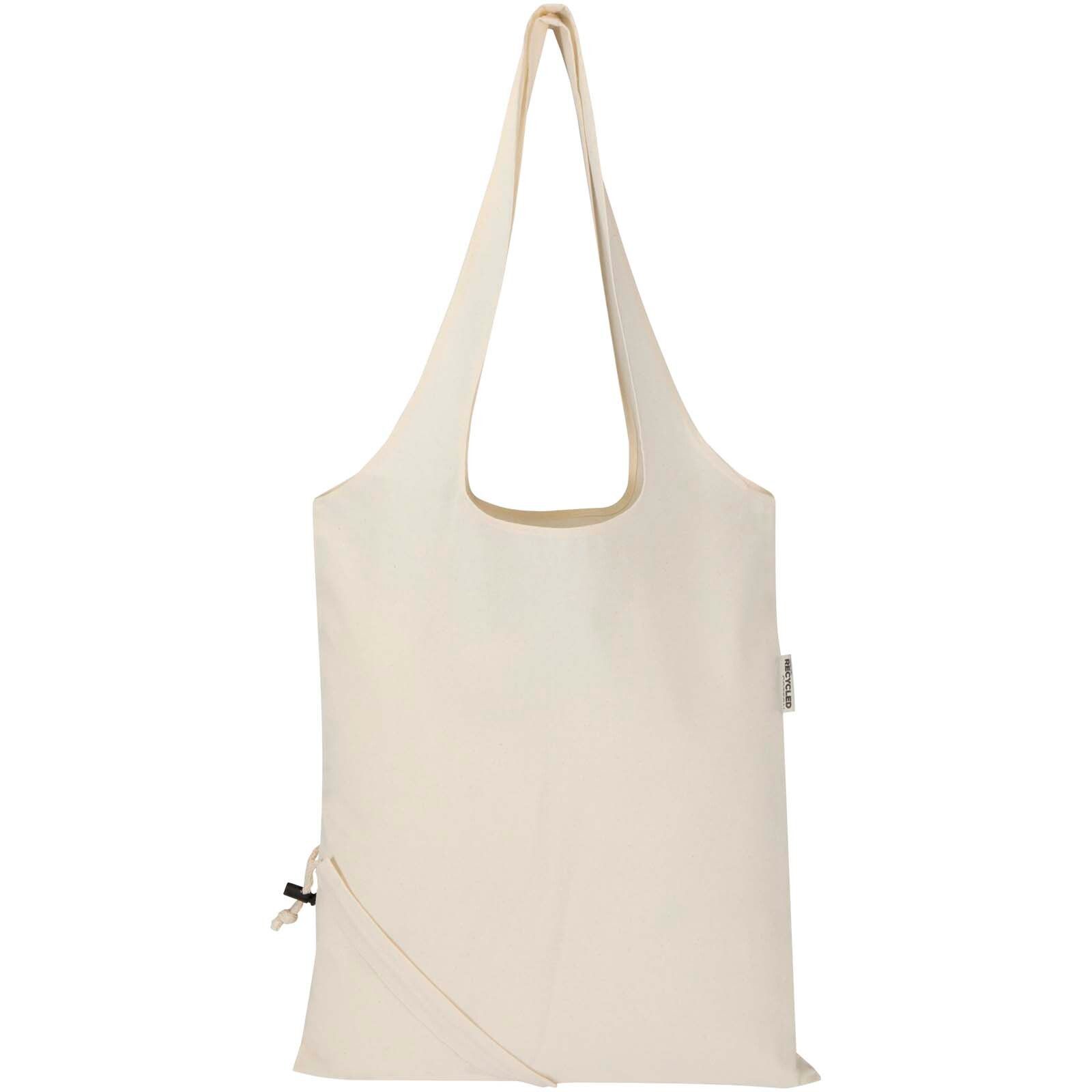 Madras Blend 140 g/m², GRS, faltbare Baumwoll Tragetasche, 7 l - natur-241