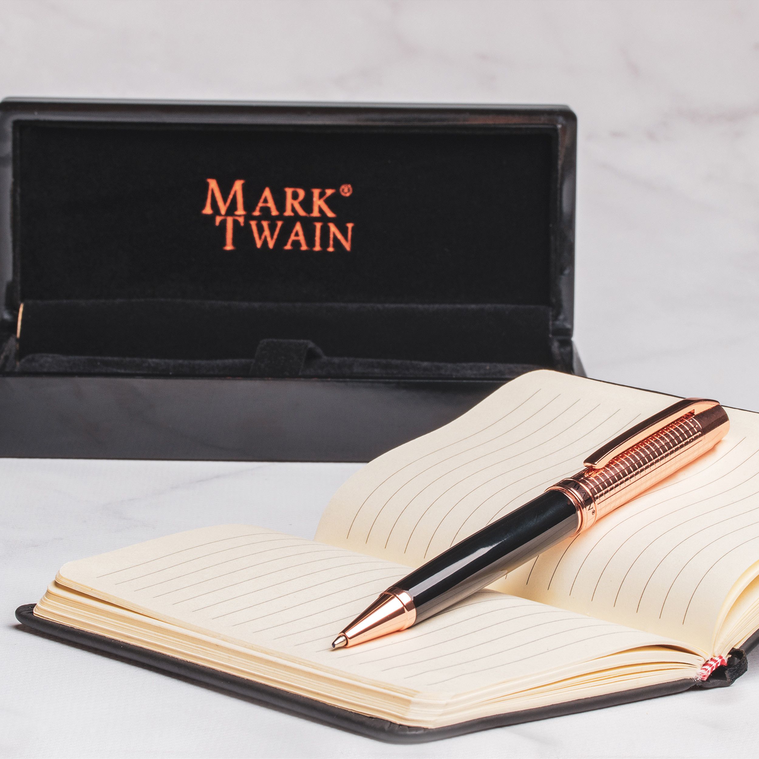 Kugelschreiber Mark Twain - schwarz-90