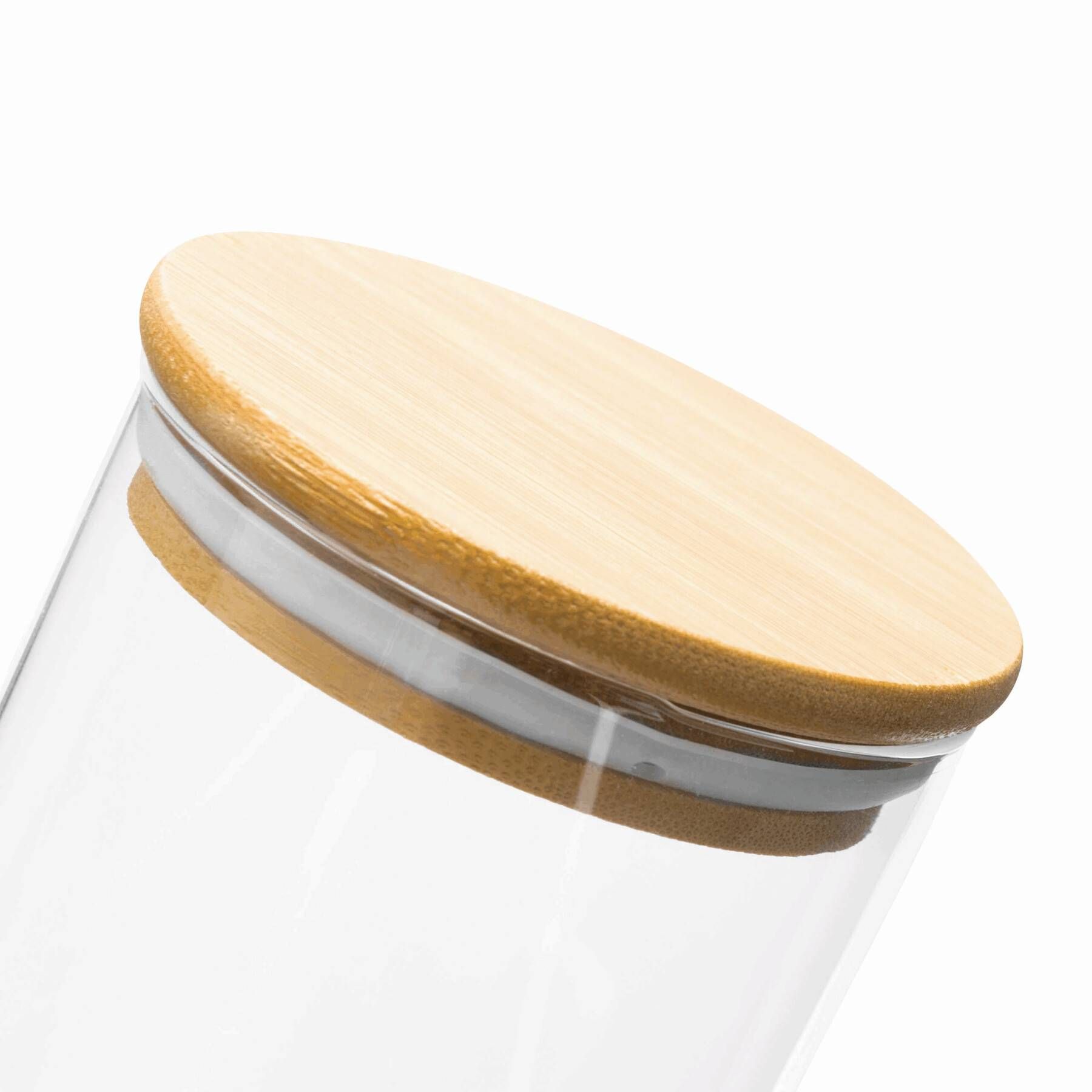 Glas-Vorratsdose ECO STORAGE S, Füllmenge ca. 450 ml - braun - transparent-682