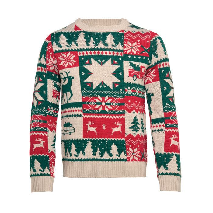 Weihnachtspullover L-XL SHIMIS XL - beige-501