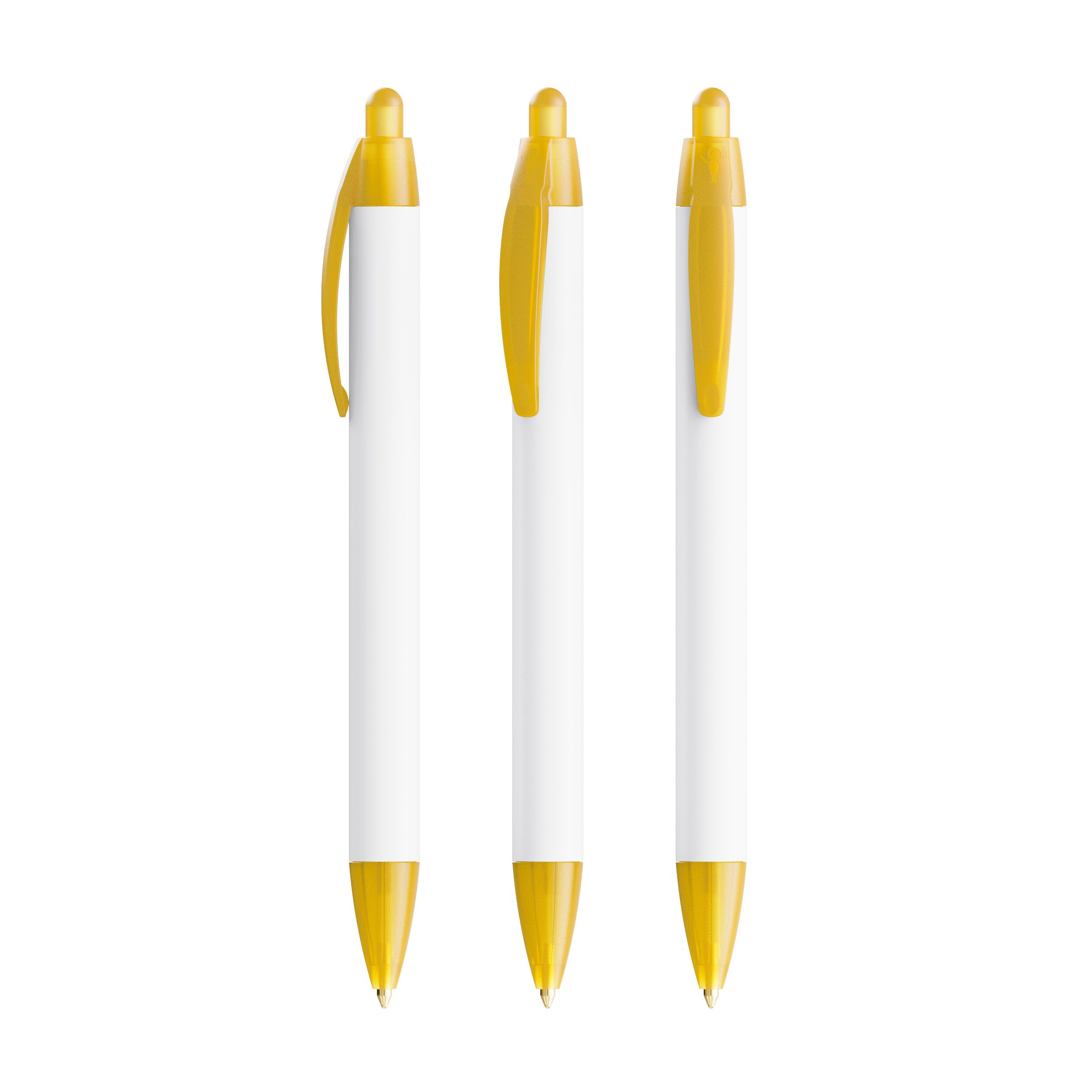 BIC® Wide Body Ecolutions® ballpen, Mine schwarz - gefrostetes gelb-459