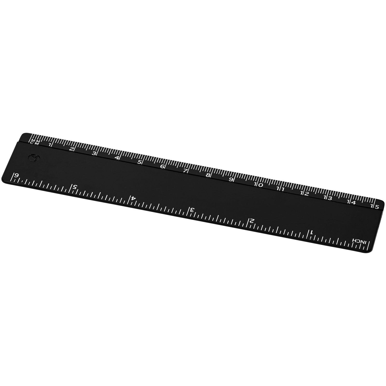 Renzo 15 cm Kunststofflineal - schwarz-697
