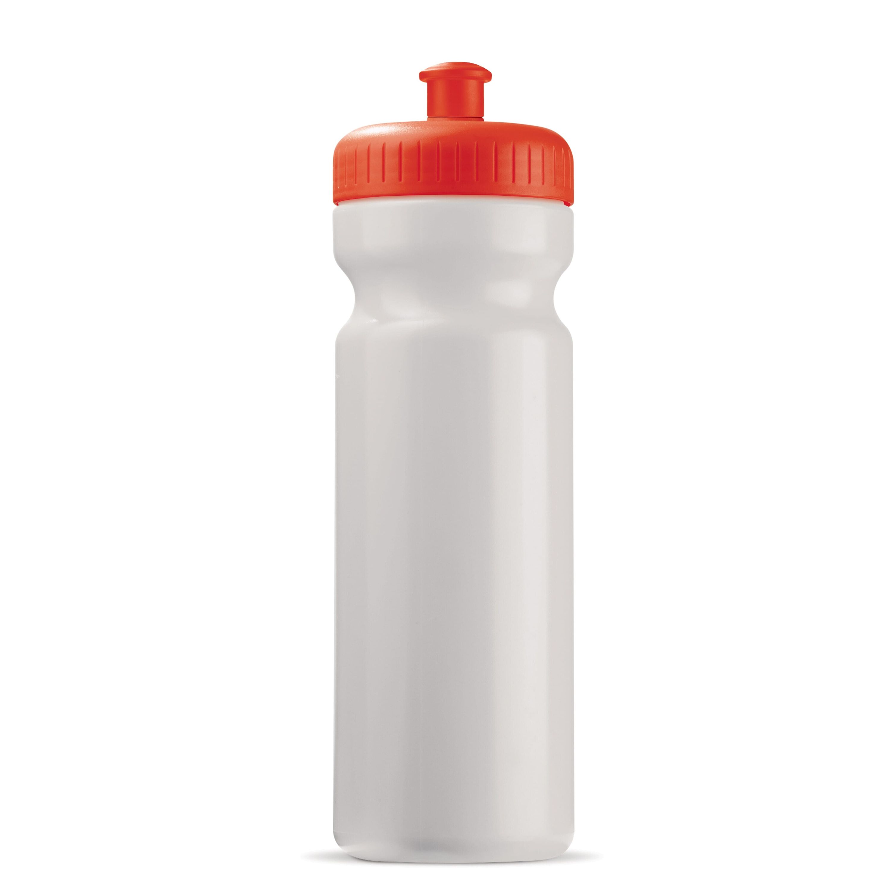 Sportflasche classic 750ml - weiss  -  rot-862