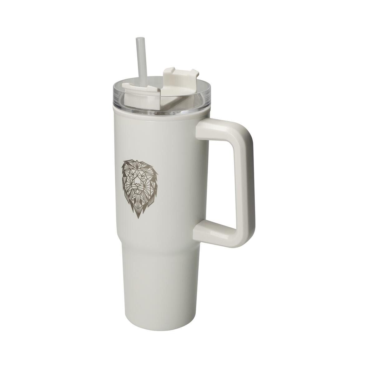 Trinkbecher Tampa, 800 ml - grau - creme-498