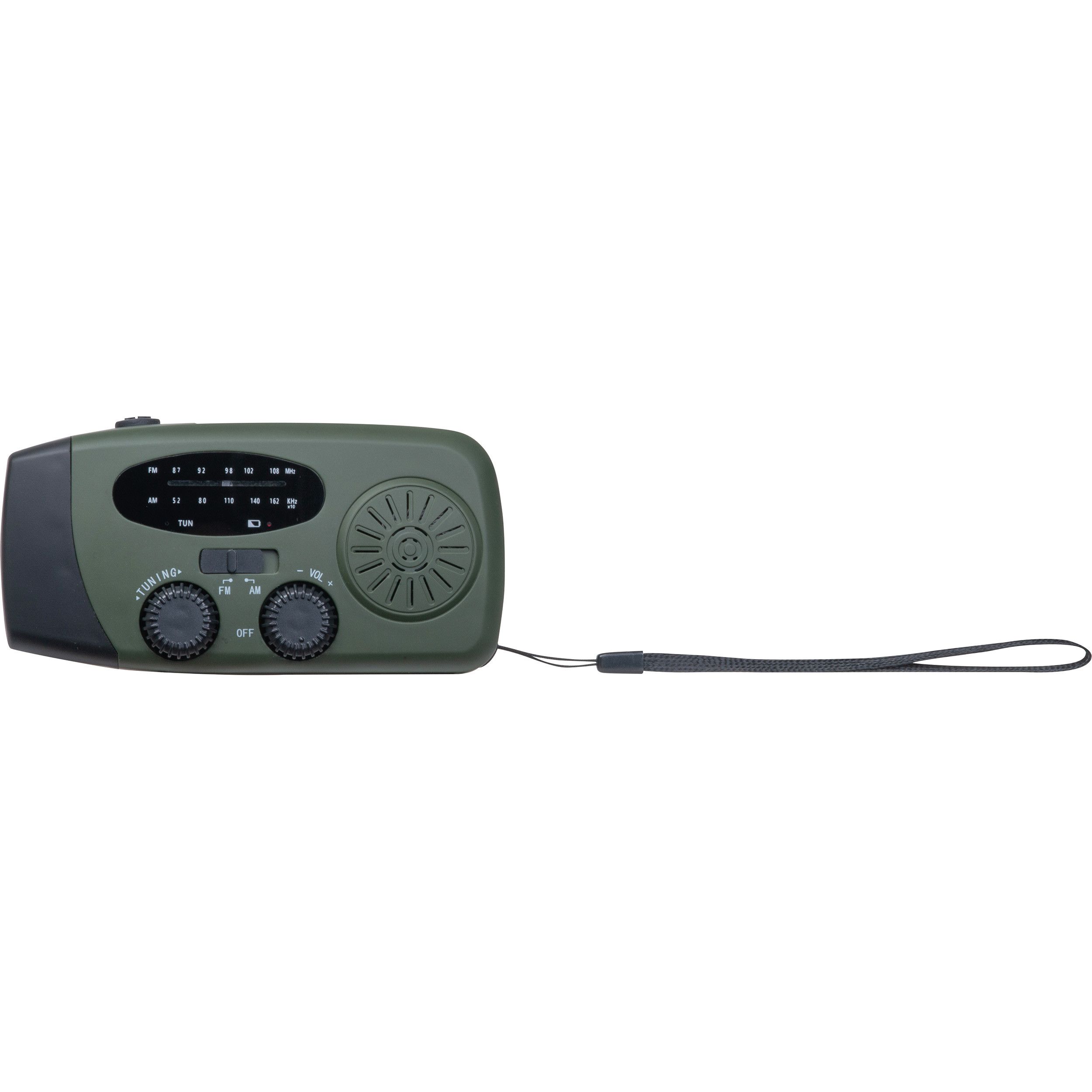 Notfallradio mit Handkurbel BENEDETTA - dunkelgrün-827