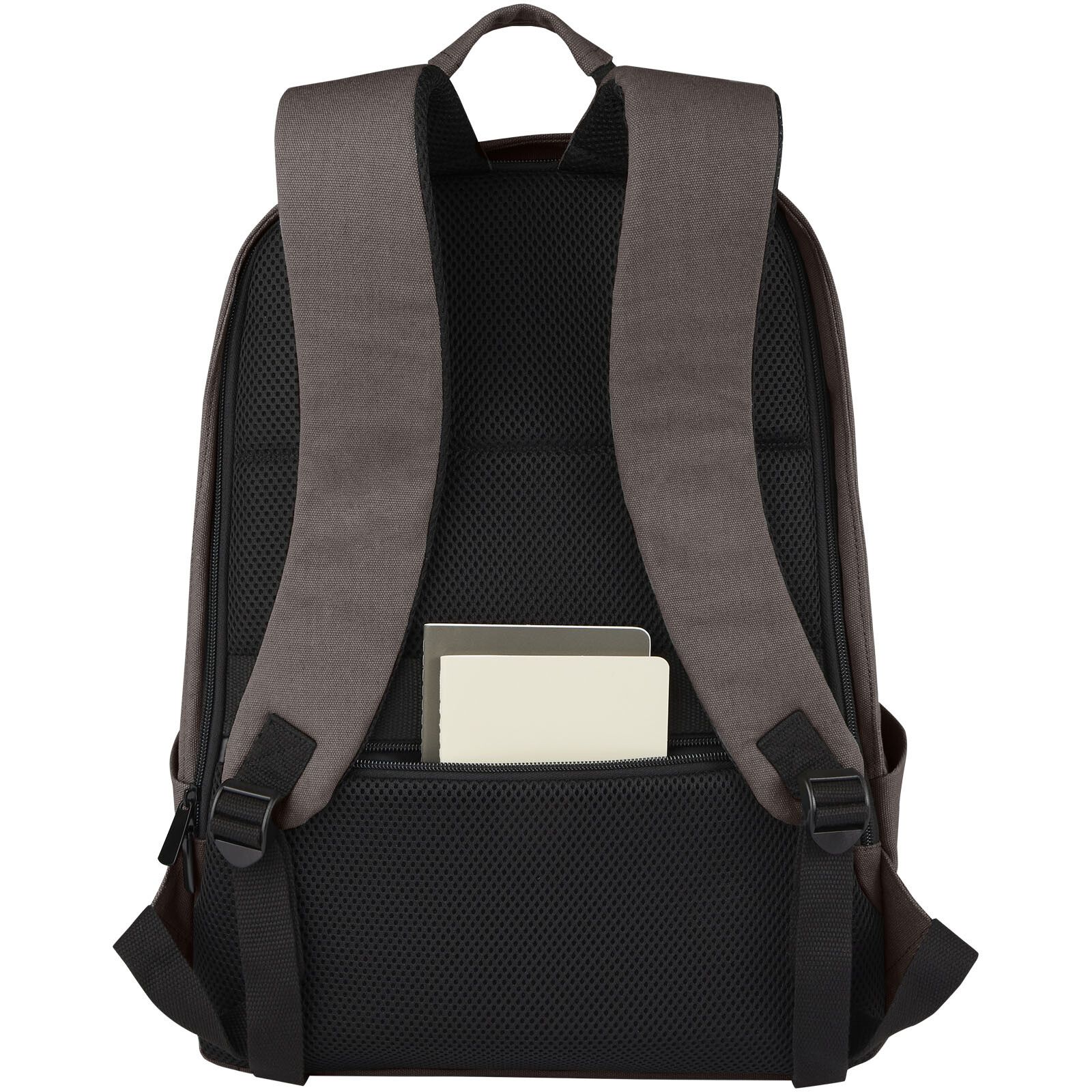Joey 15,6 Zoll Anti-Diebstahl Laptop Rucksack 18 L aus GRS-recyceltem Canvas - grau-852