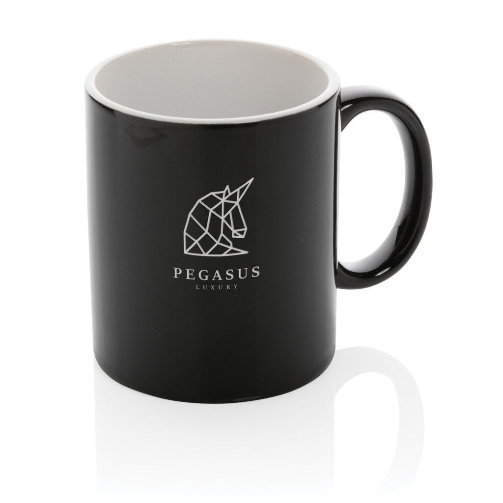 Basic Keramiktasse, 350ml - schwarz-616