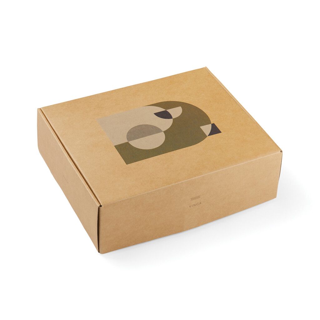 VINGA Branson Decke aus GRS recyceltem PET - beige-132