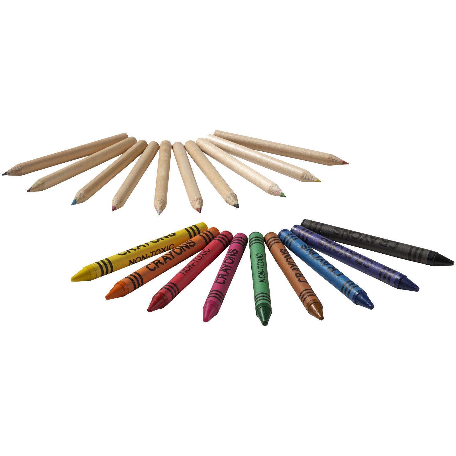 Lucky 19-teiliges Waxmal- und Buntstifte Set - natur-472