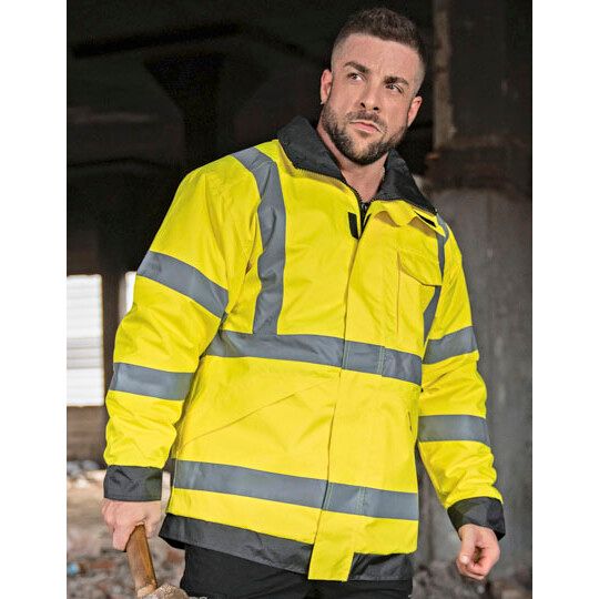 Premium Hi-Vis Rain-Jacket Tampere - signal yellow-521