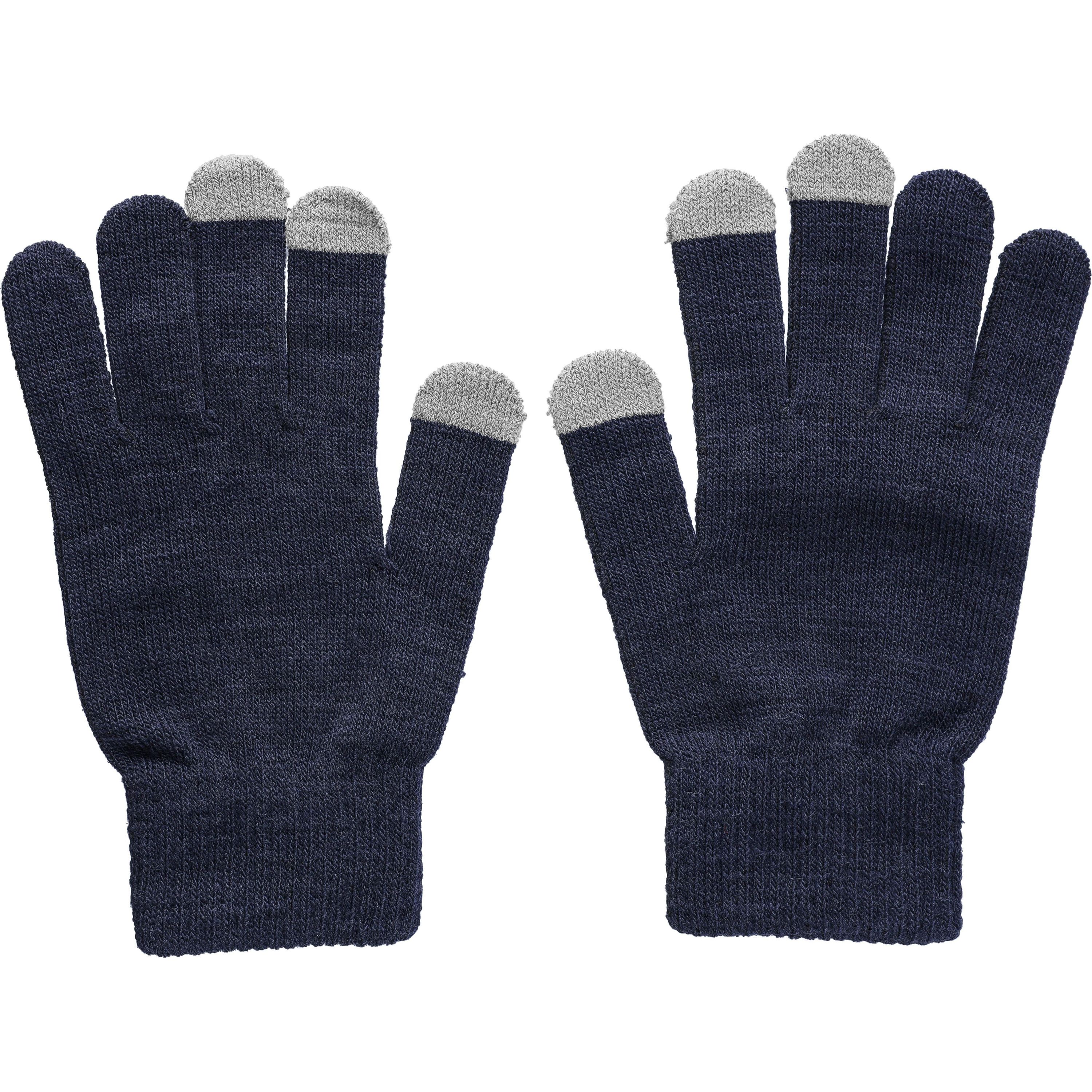 Handschuhe aus recyceltem Acryl Elena - schwarz-708