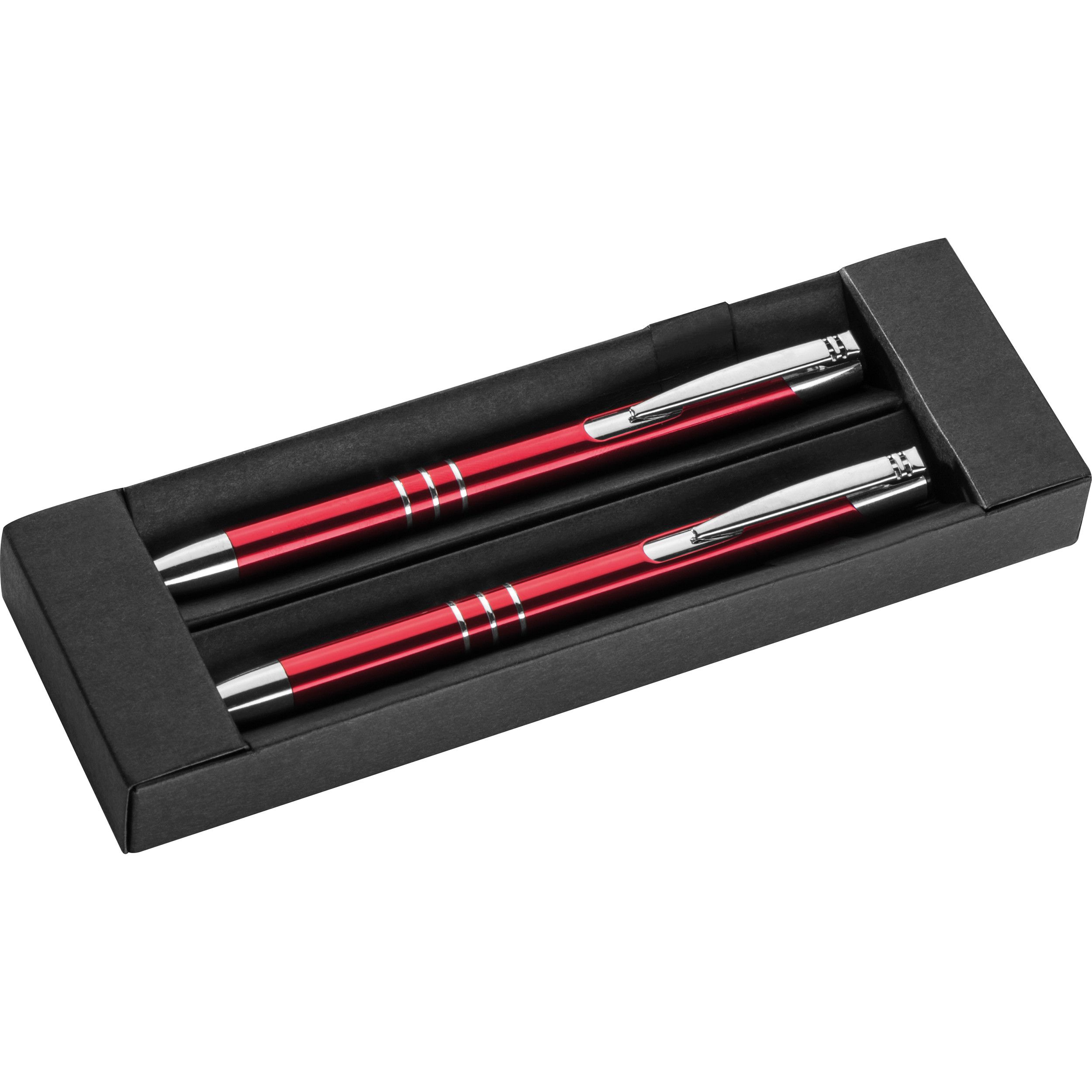 Metall Schreibset Claremont - rot-712