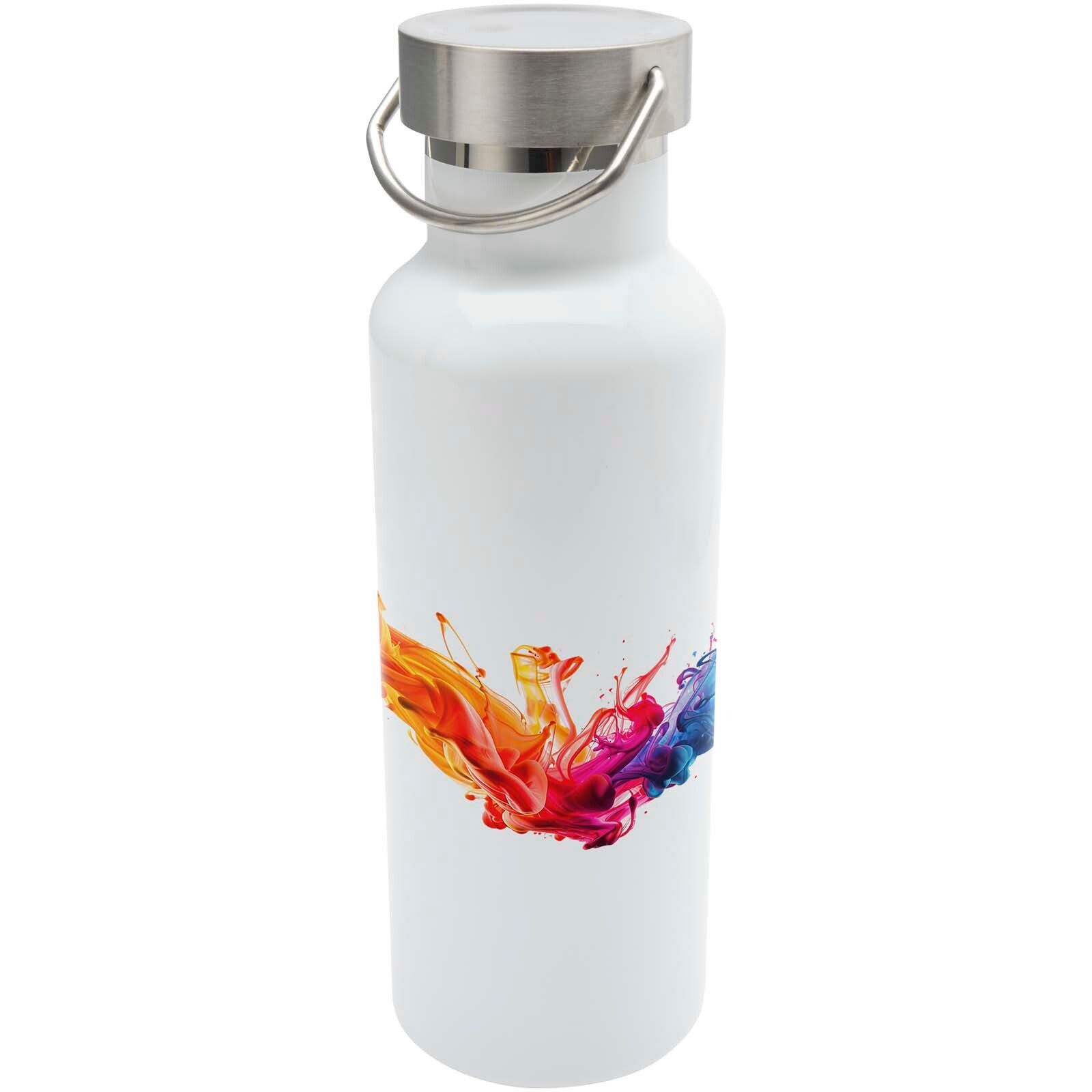 Thor 500 ml RCS  Sublimation Trinkflasche aus recyceltem Edelstahln - weiss-396