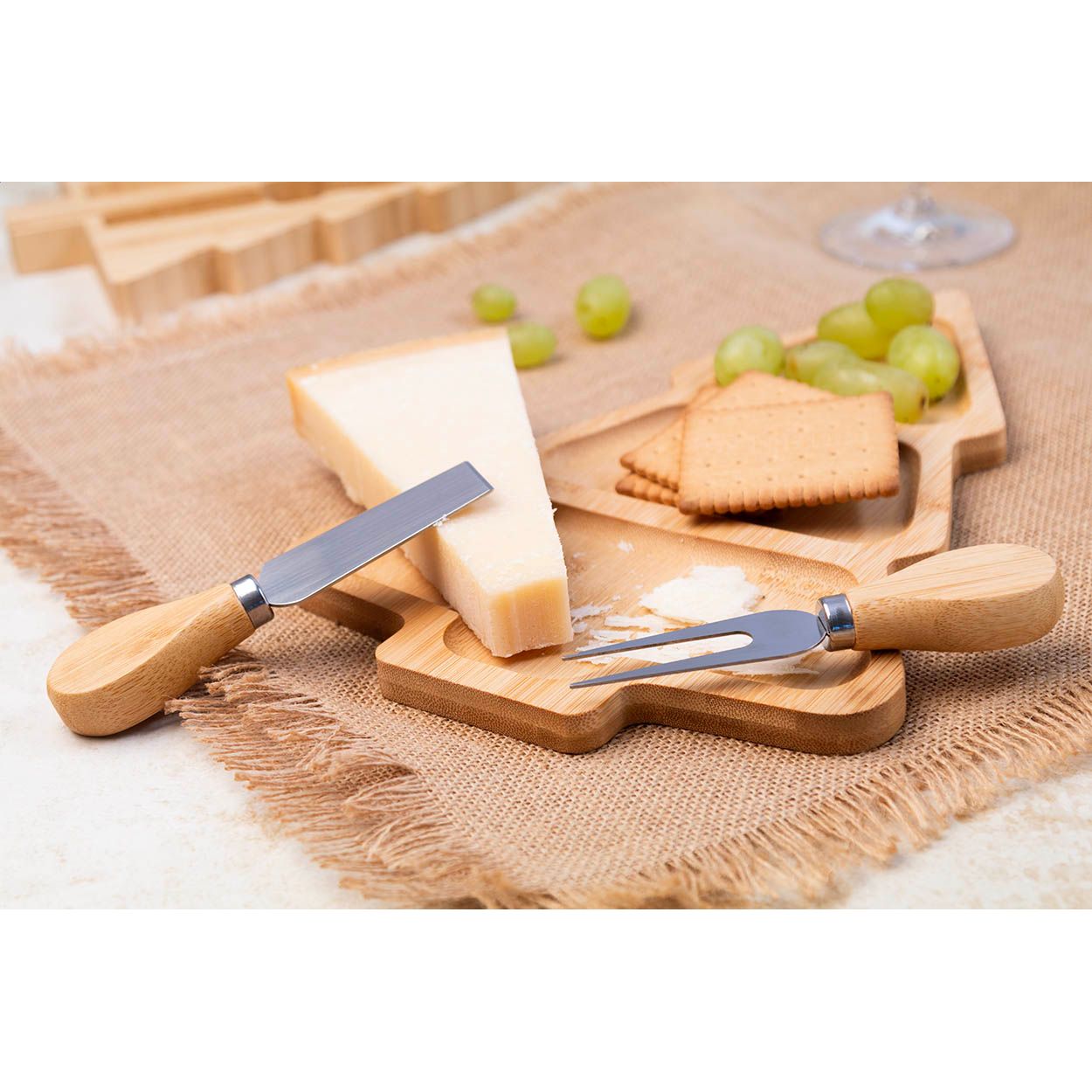 Jarlsberg Weihnachtliches Käsemesserset - natur-606