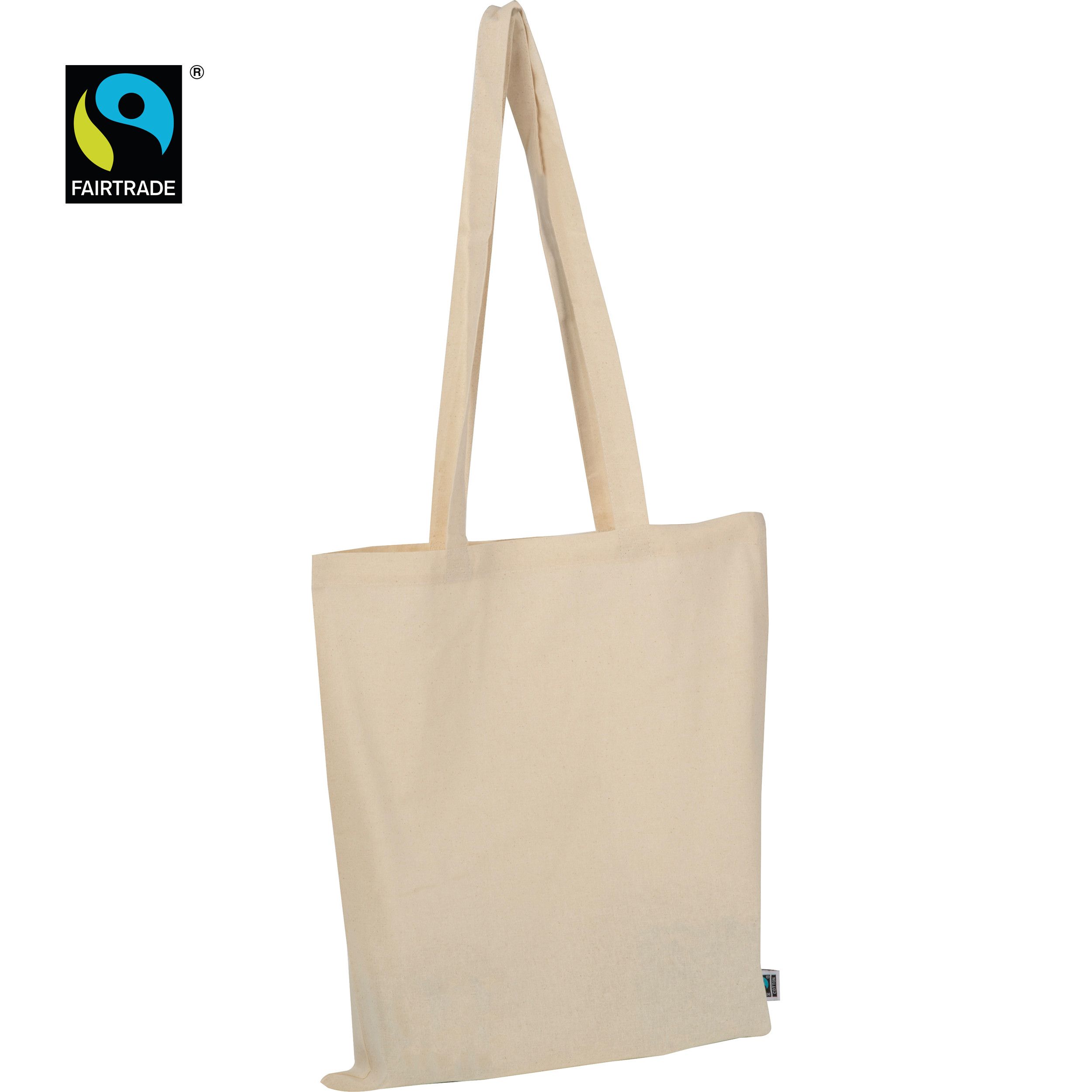 Fairtrade Baumwolltasche  - beige-884