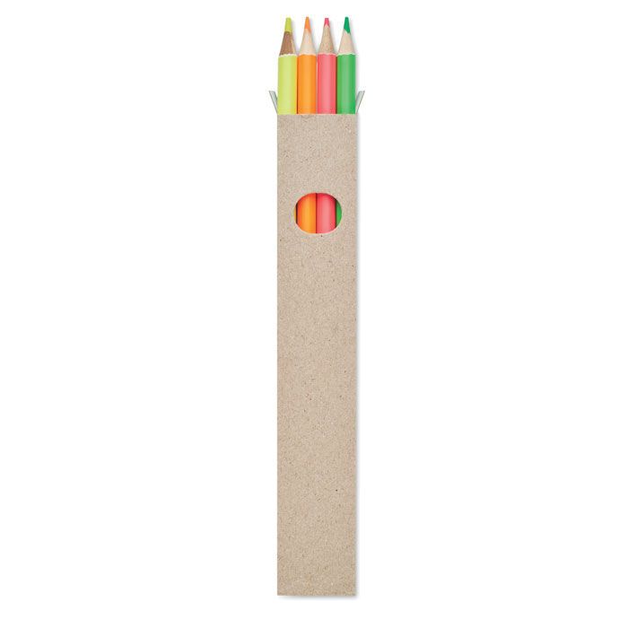 4 Textmarker-Buntstifte BOWY - multicolour-569