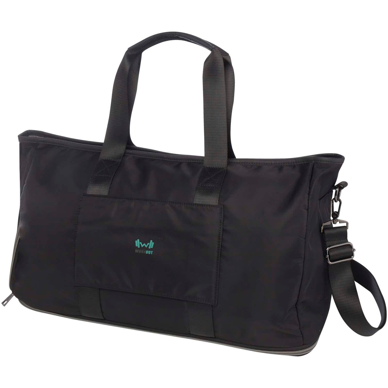 Rhine erweiterbare Reisetasche aus recyceltem Material 35 L - schwarz-910