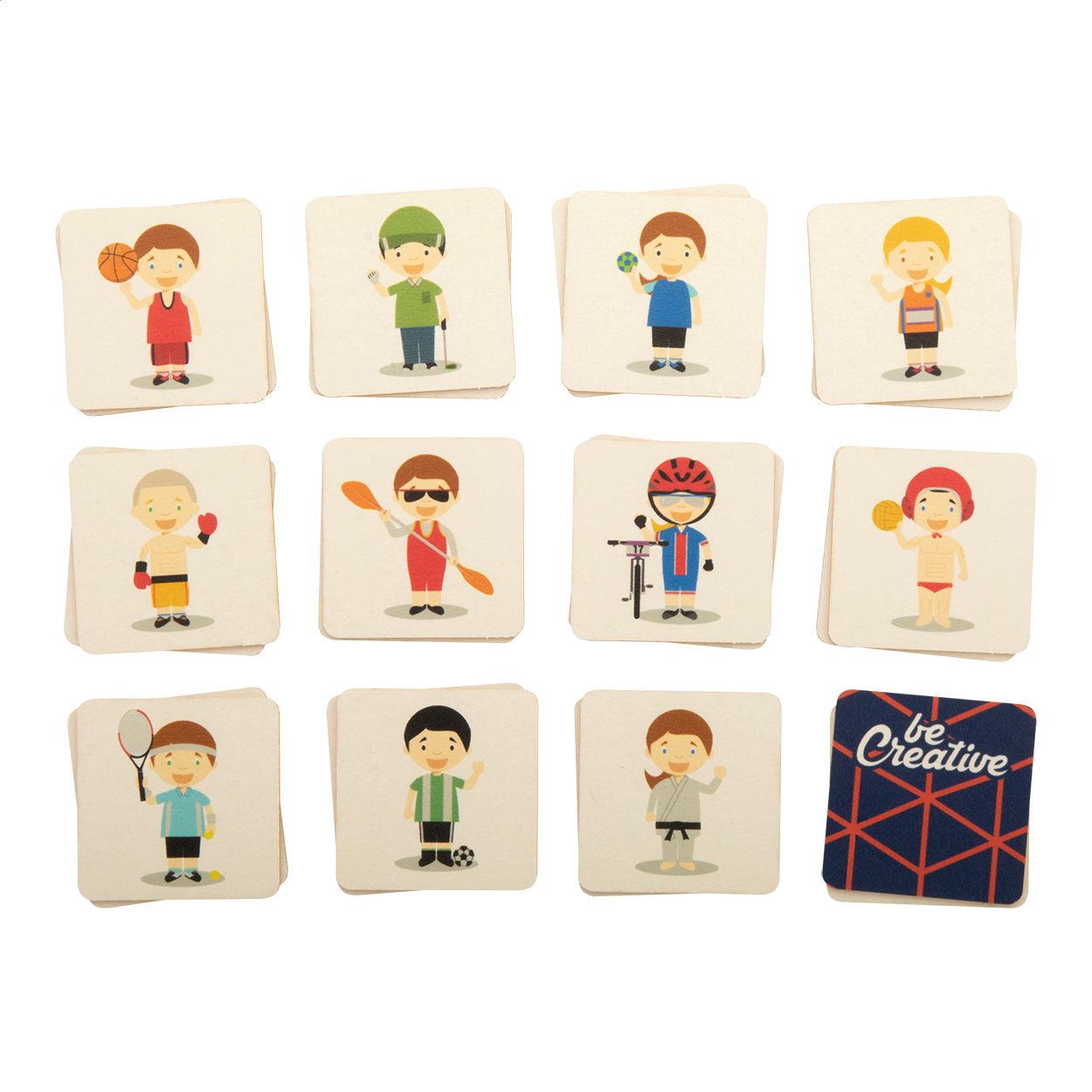 Peppermor Individuelles Memory-Spiel Sportarten - natur-998
