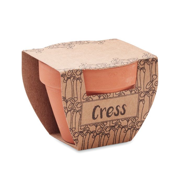Terrakotta-Topf Kresse CRESS POT - holz-133