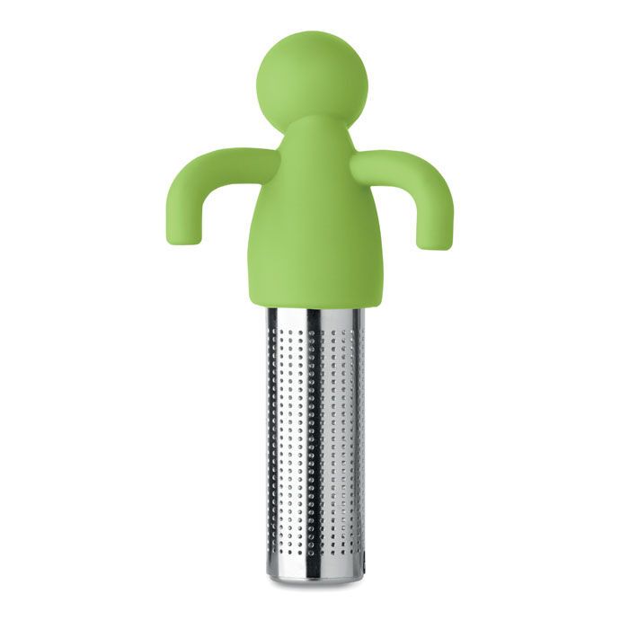 Tee-Ei Edelstahl/Silikon NINOT - limette-507