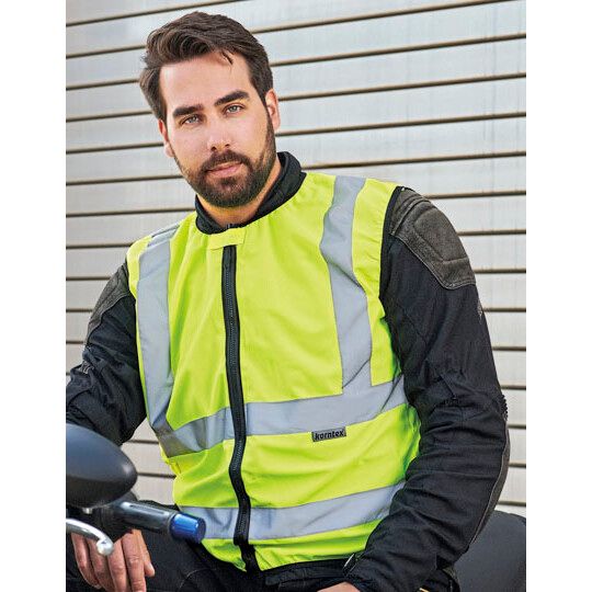 Hi-Vis Biker Safety Vest Schleiz - signal yellow-474