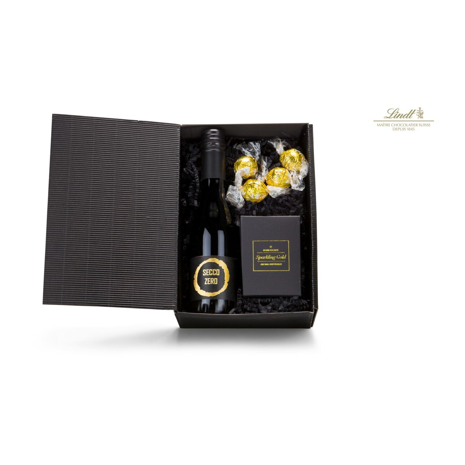 Geschenkset Schwarz-Goldene Momente, alkoholfrei-523