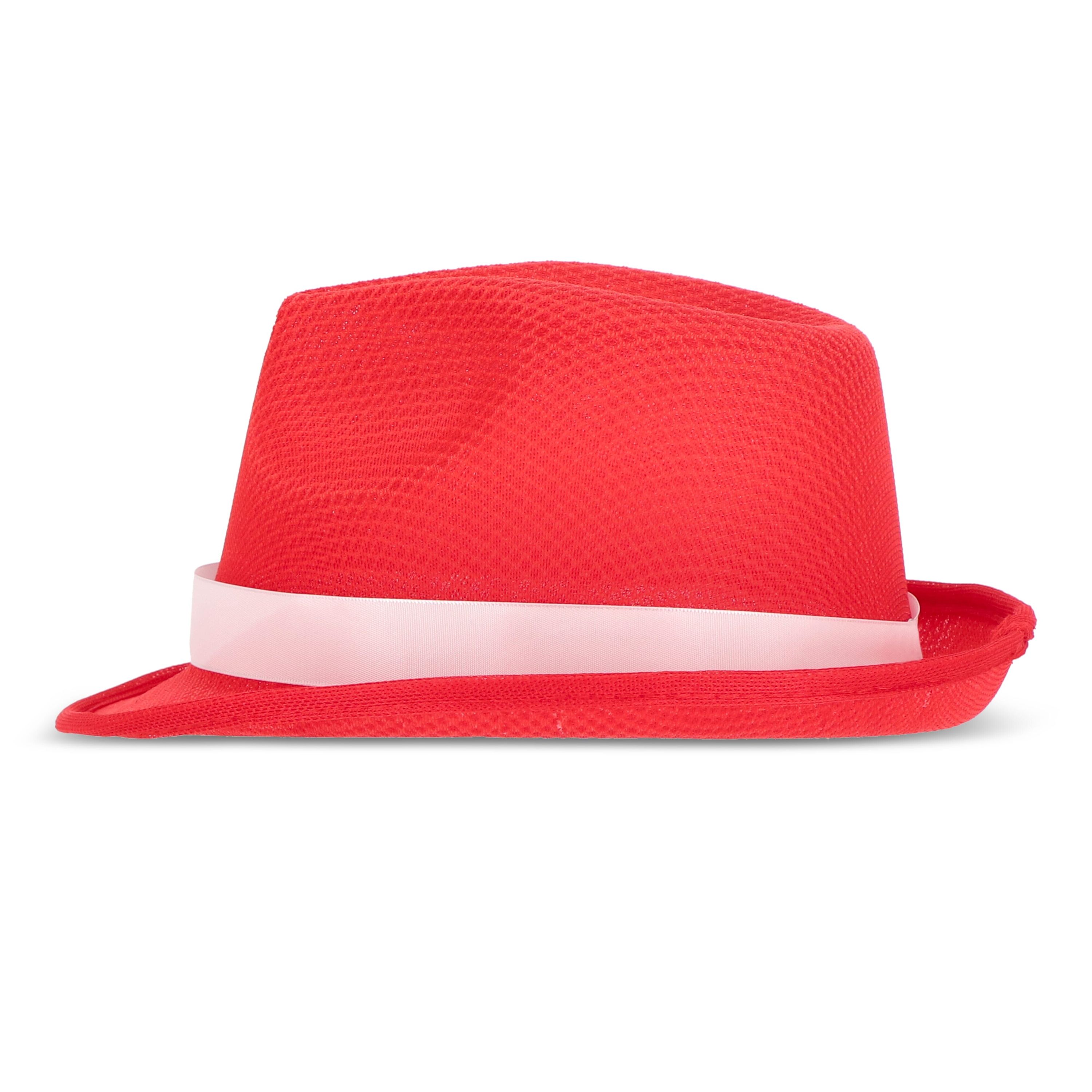 Polyestermütze mit band - rot-920
