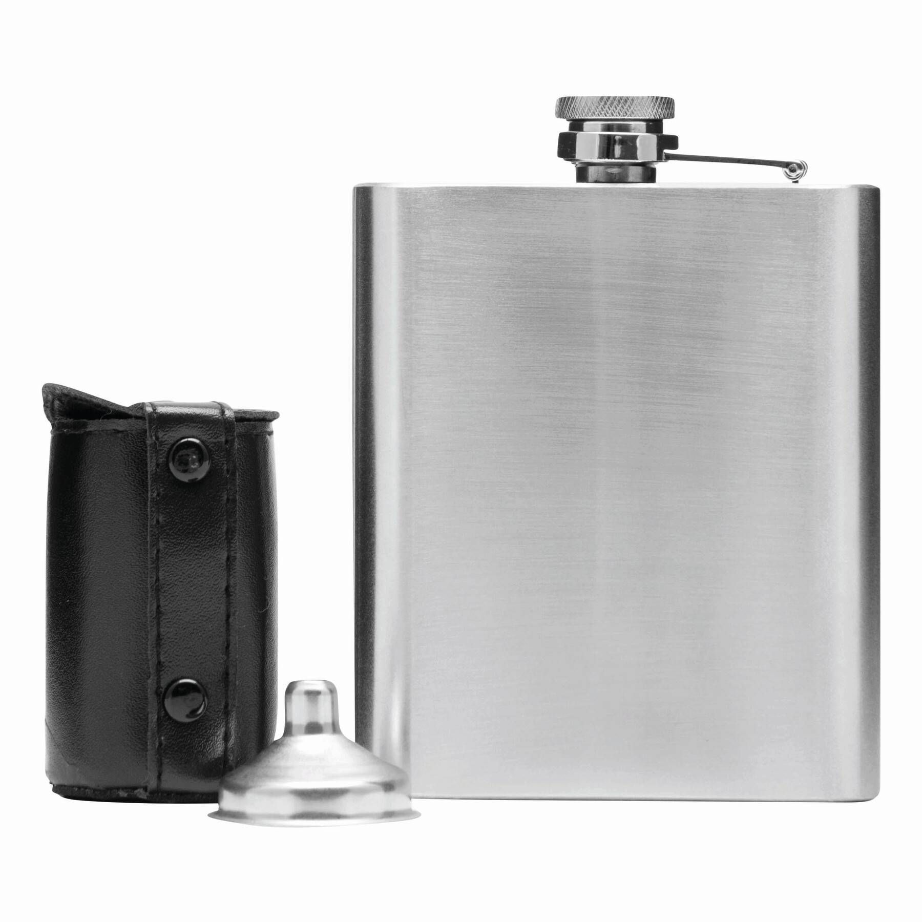 Doppelwandiges Gläser-Set DRINK LINK S - schwarz - silber-565