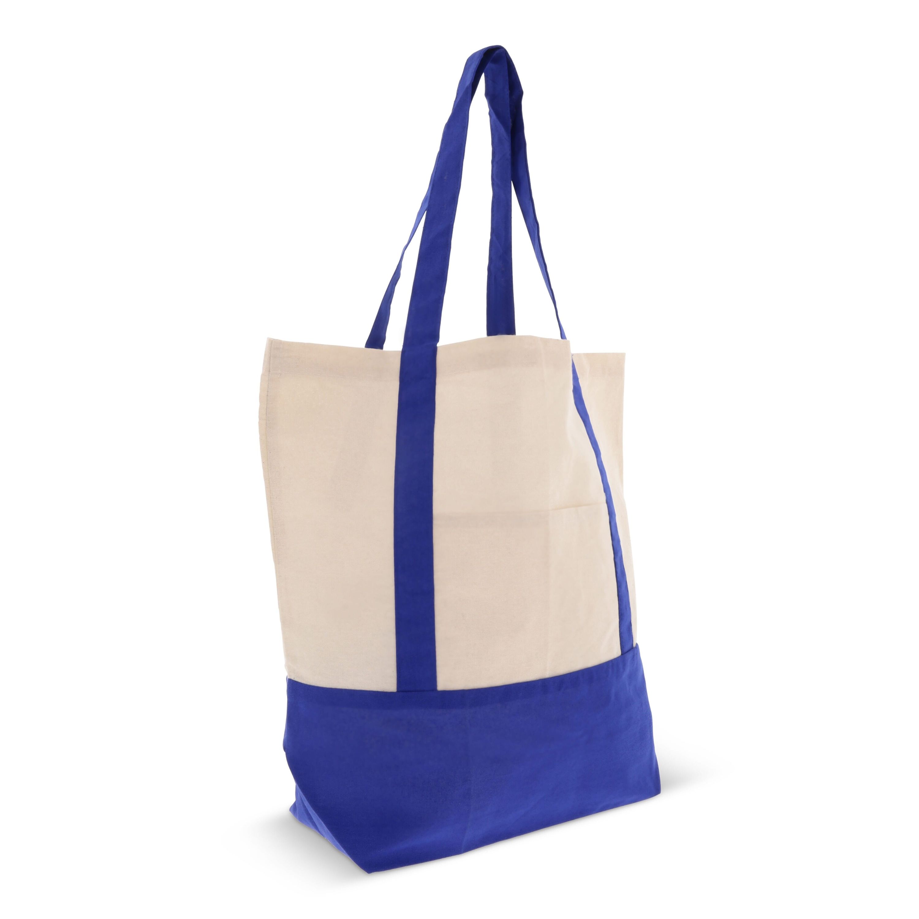 Einkaufstasche aus Baumwolle OEKO-TEX® 140g/m² 40x10x35cm - blau-51