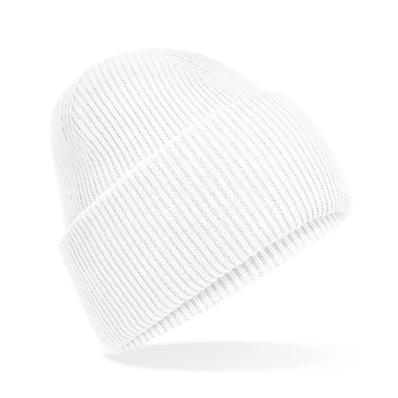 Classic Engineered Deep Cuffed Beanie - white-918