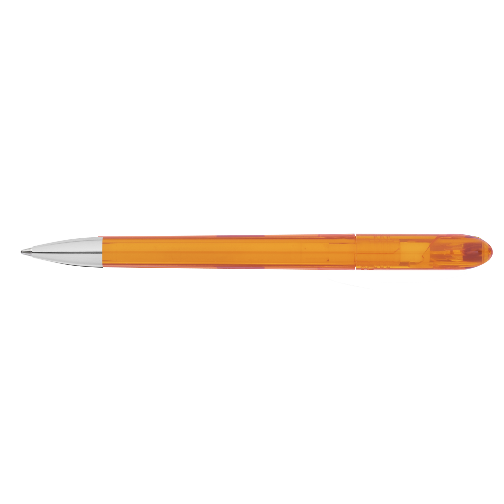 Spot Transparent Si Druckkugelschreiber - orange-746