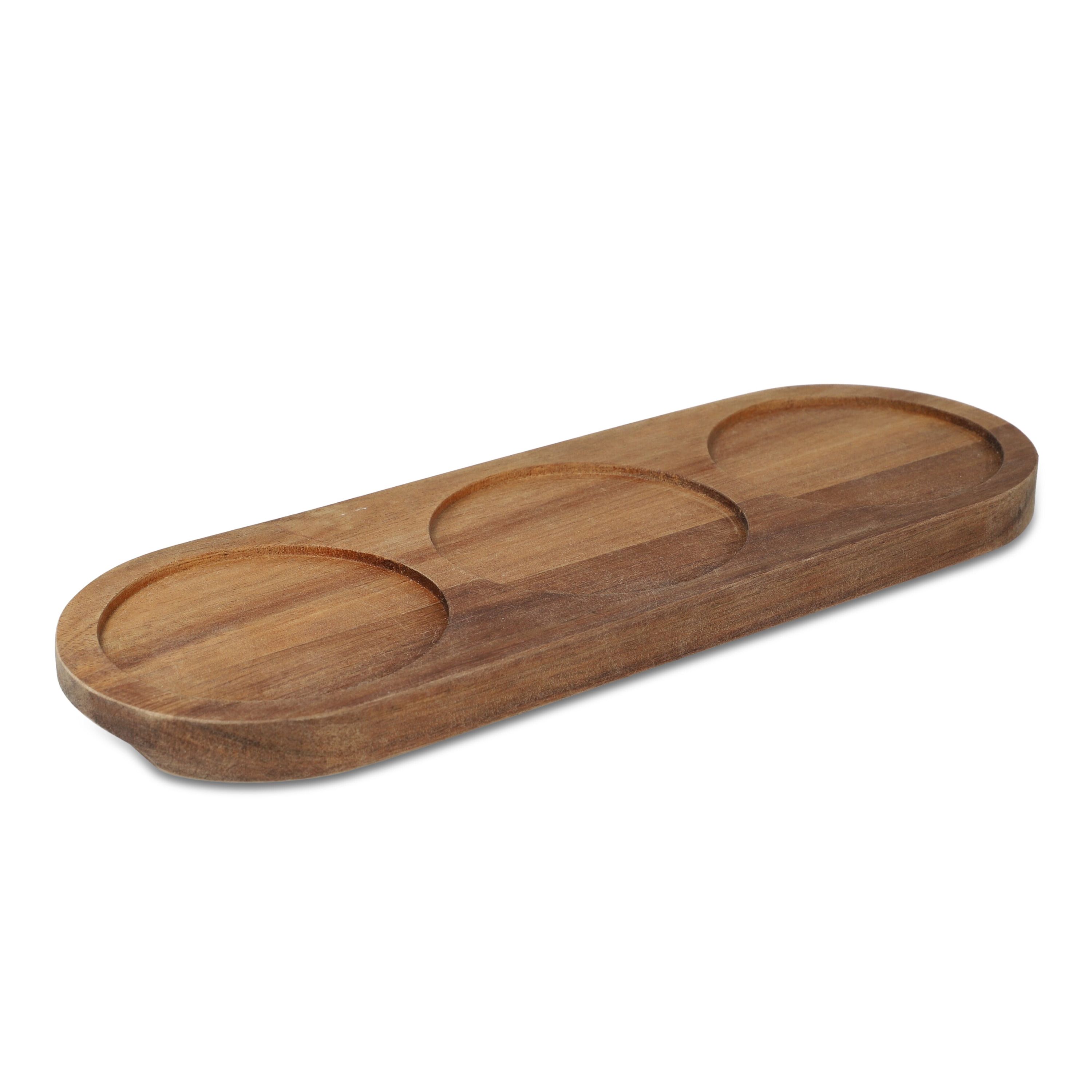 InSideOut Holzständer mit 3 runden Keramikschalen - natur-601