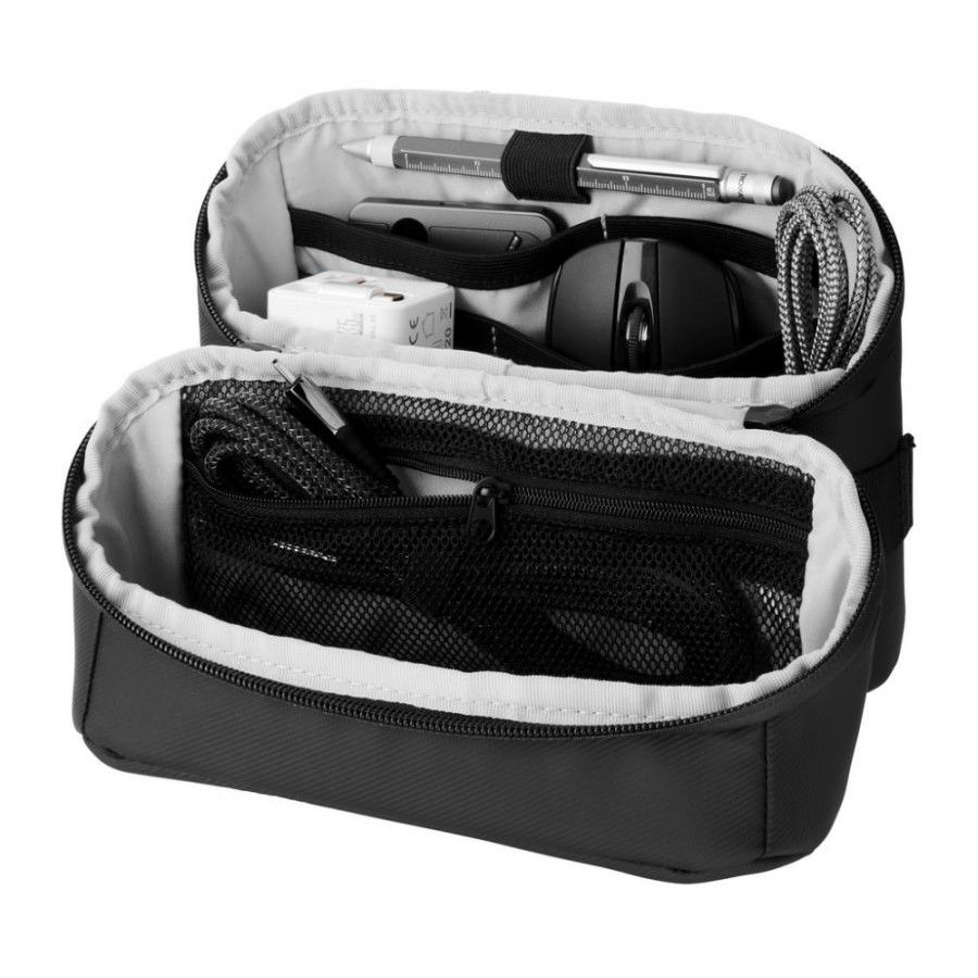TROIKA Kabeltasche TROIKA BLACK TECH 2 GO - schwarz-719
