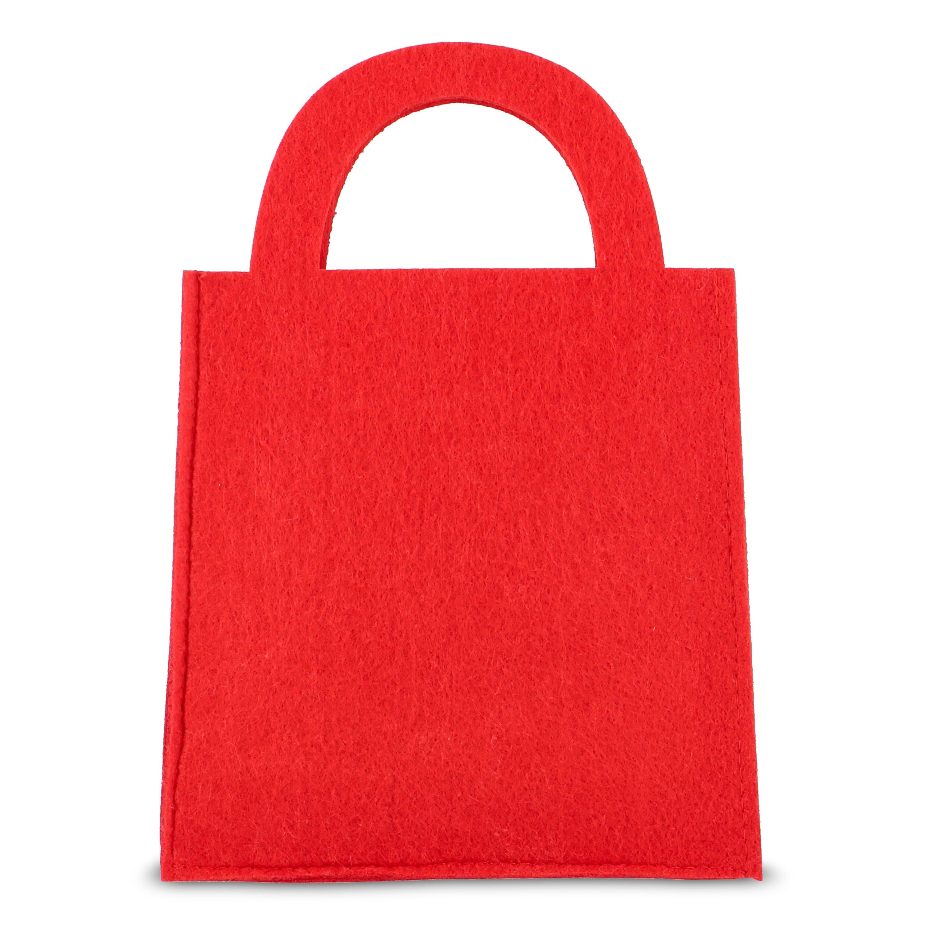 Filz-Geschenktüte 15 x 21 cm - rot-485