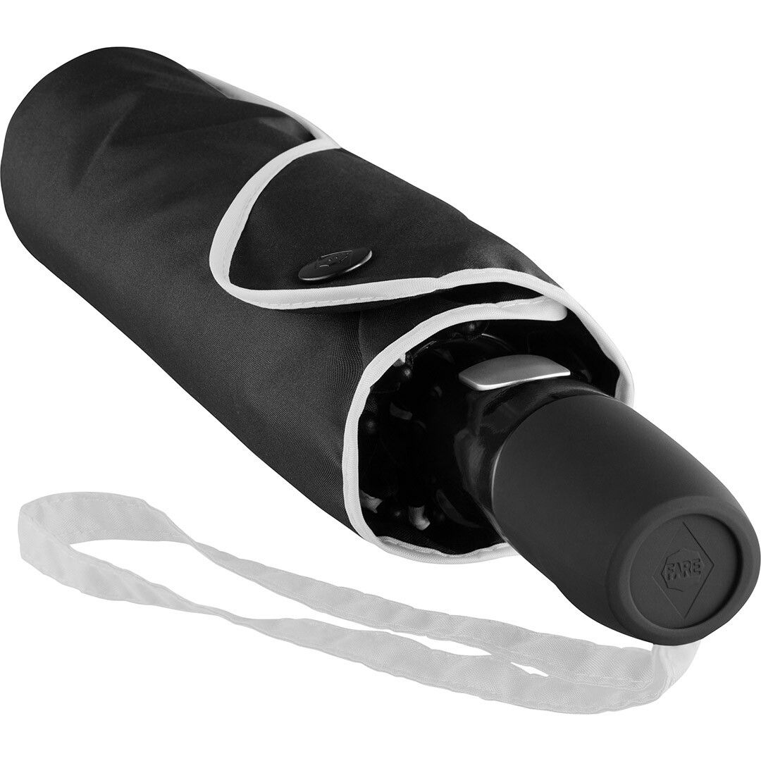 AOC-Oversize-Taschenschirm FARE® Seam Ø104 cm - schwarz - hellgrau-949