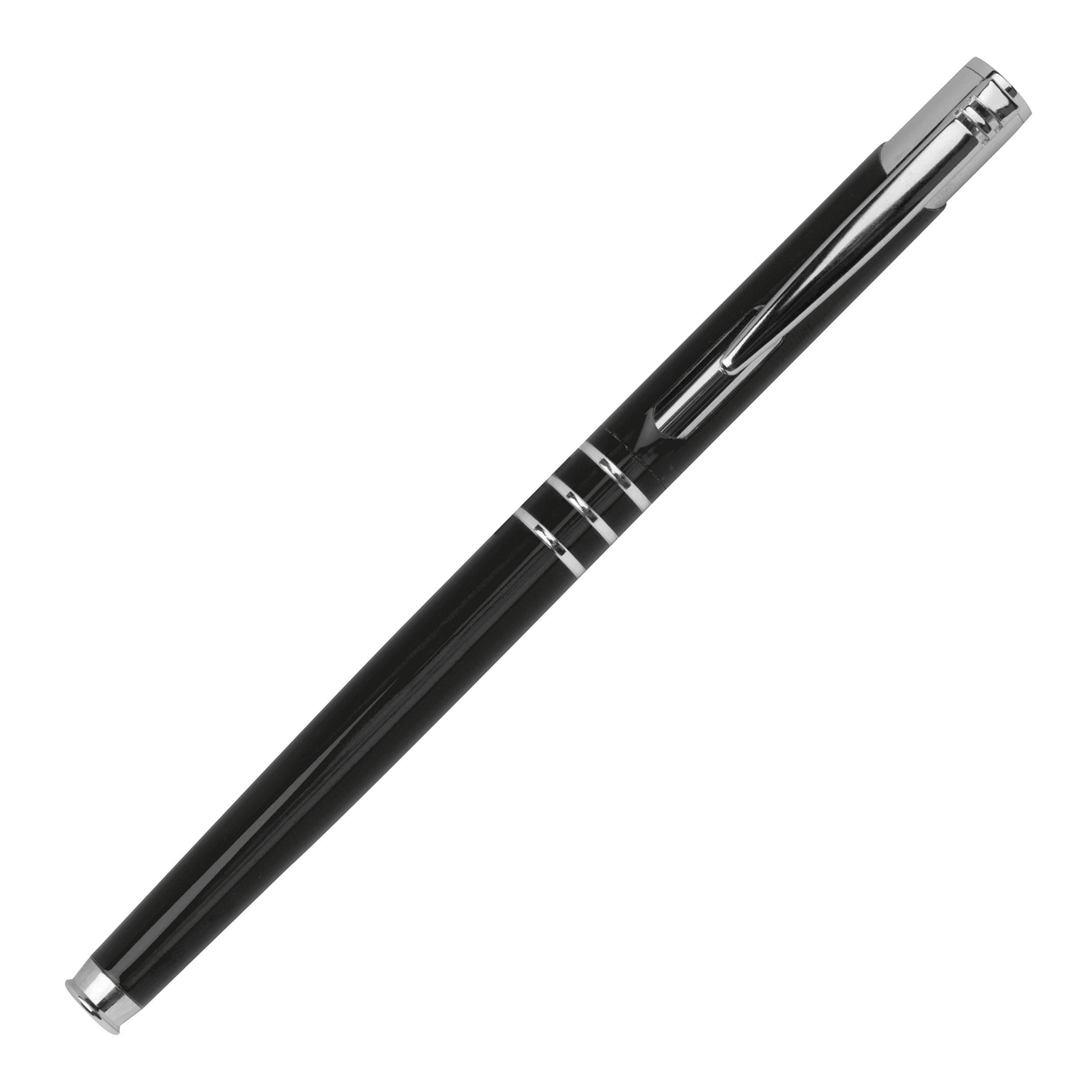 Schreibset bestehend aus einem Kugelschreiber und einem Rollerball - schwarz-497