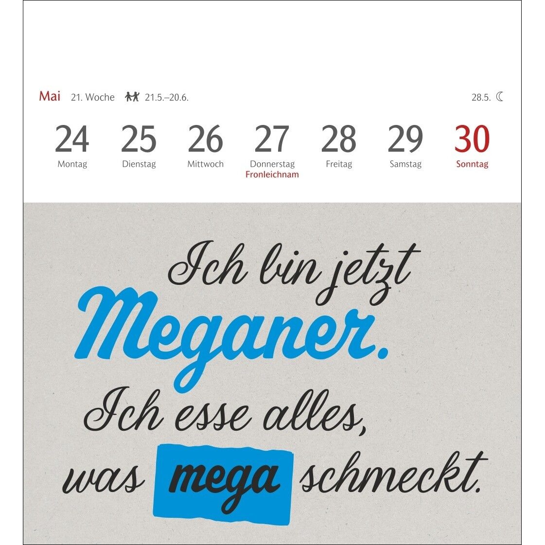 Typo-Sprüche-Kalender Postkartenkalender-828