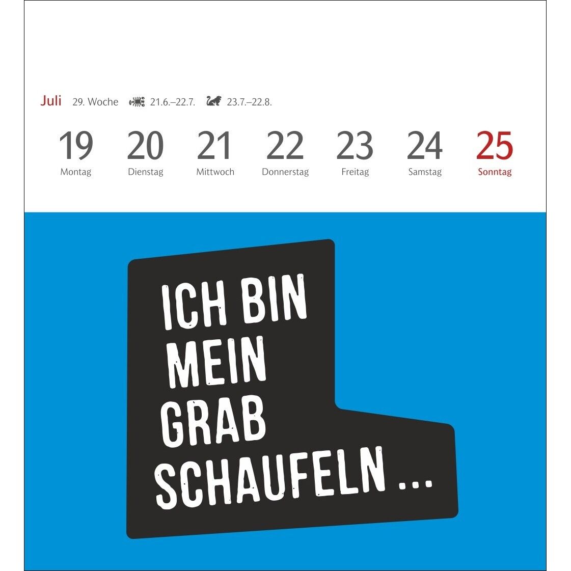 Typo-Sprüche-Kalender Postkartenkalender-579
