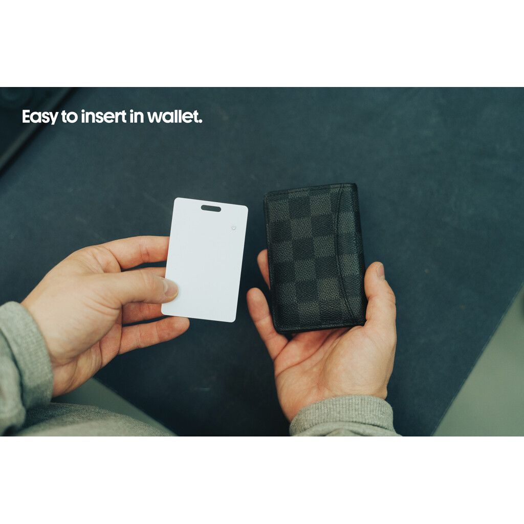 Findit RCS rABS wiederaufladbare Ultra-Thin Tracker-Karte - weiß-321