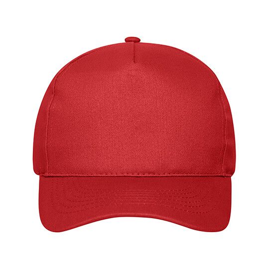 5 Panel Cap Bio Cotton - red-187