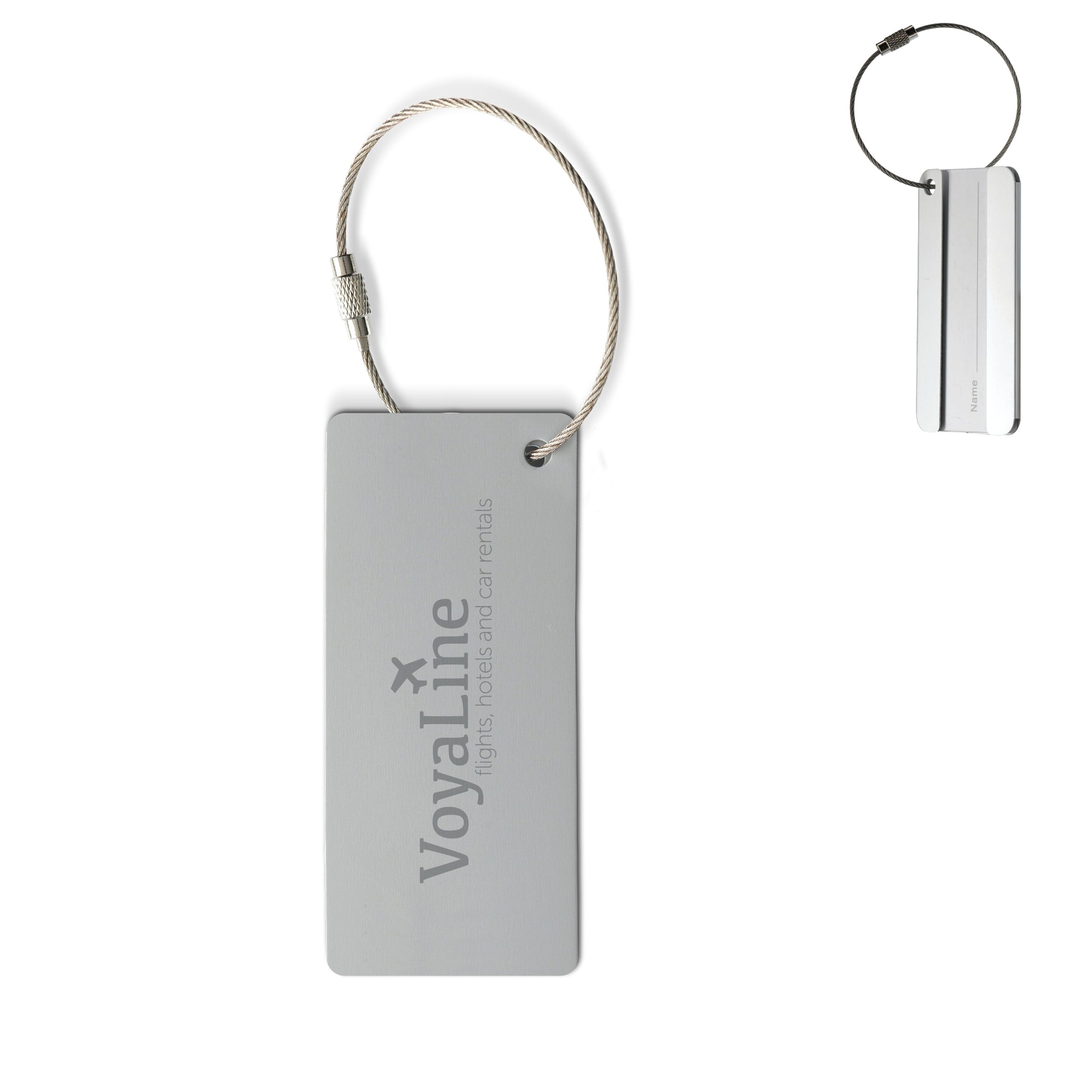 Aluminium Kofferanhänger - silber-911