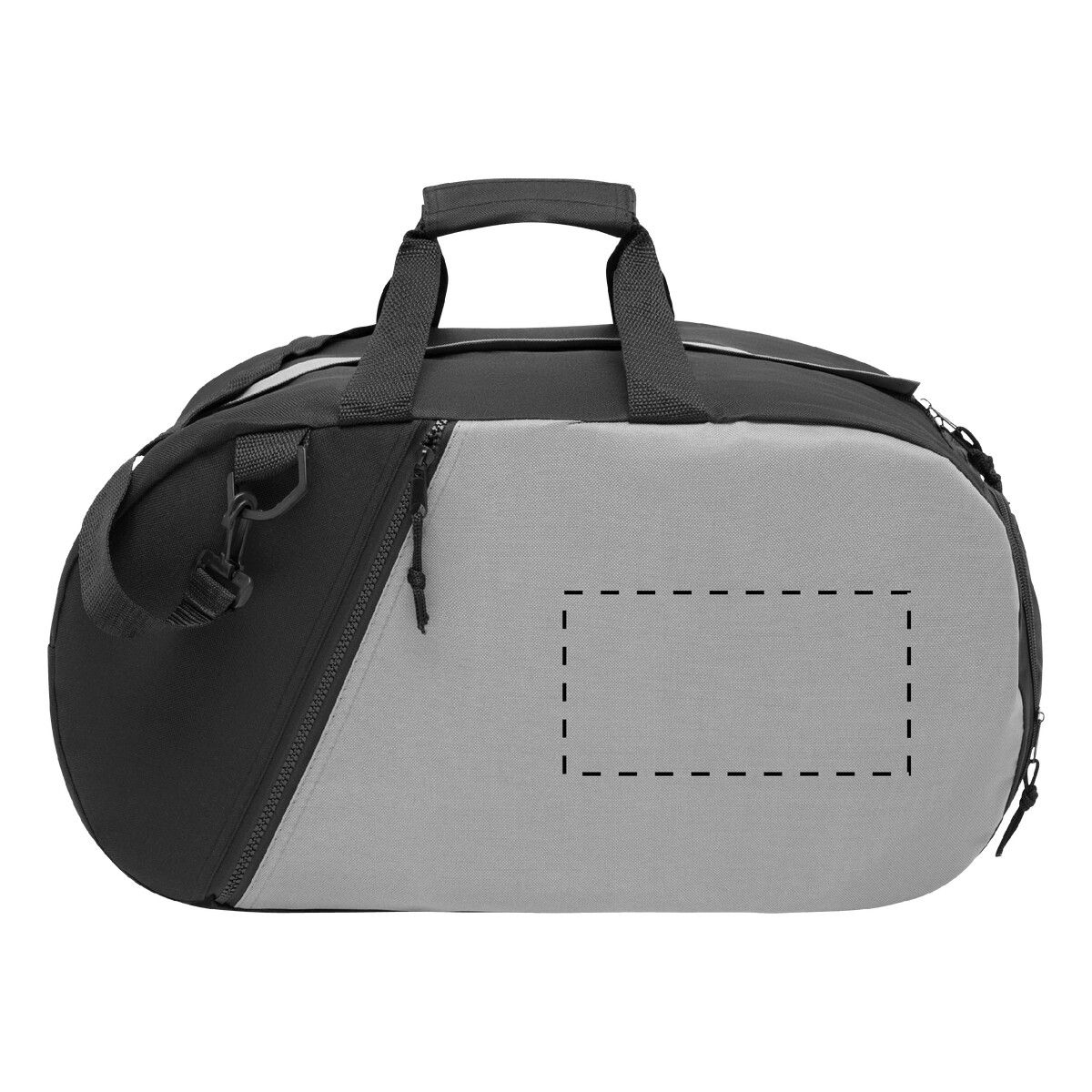 Veredelungsposition mittig auf der Vortasche