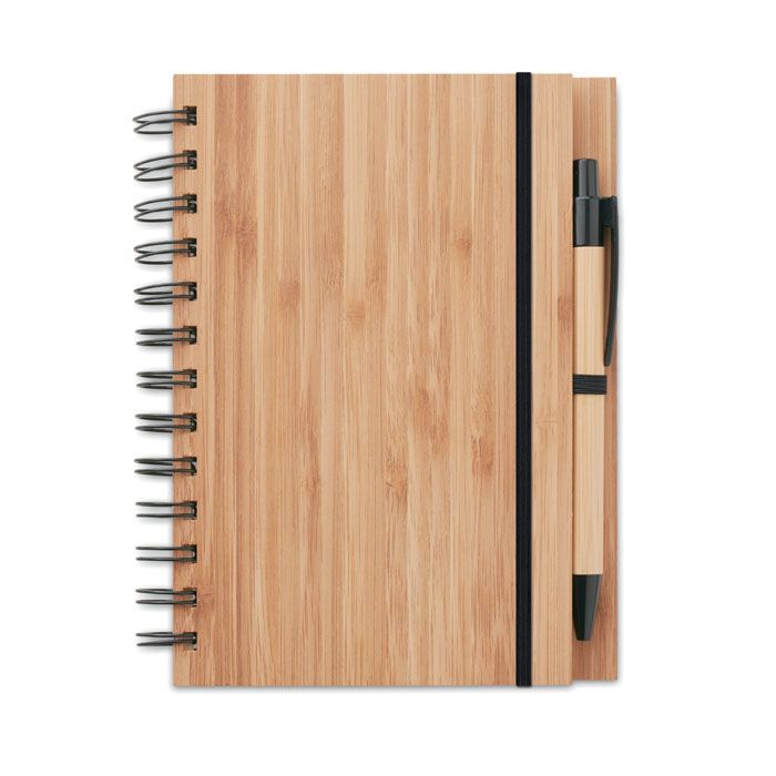 Notizbuch Bambusdeckel BAMBLOC - holz-493