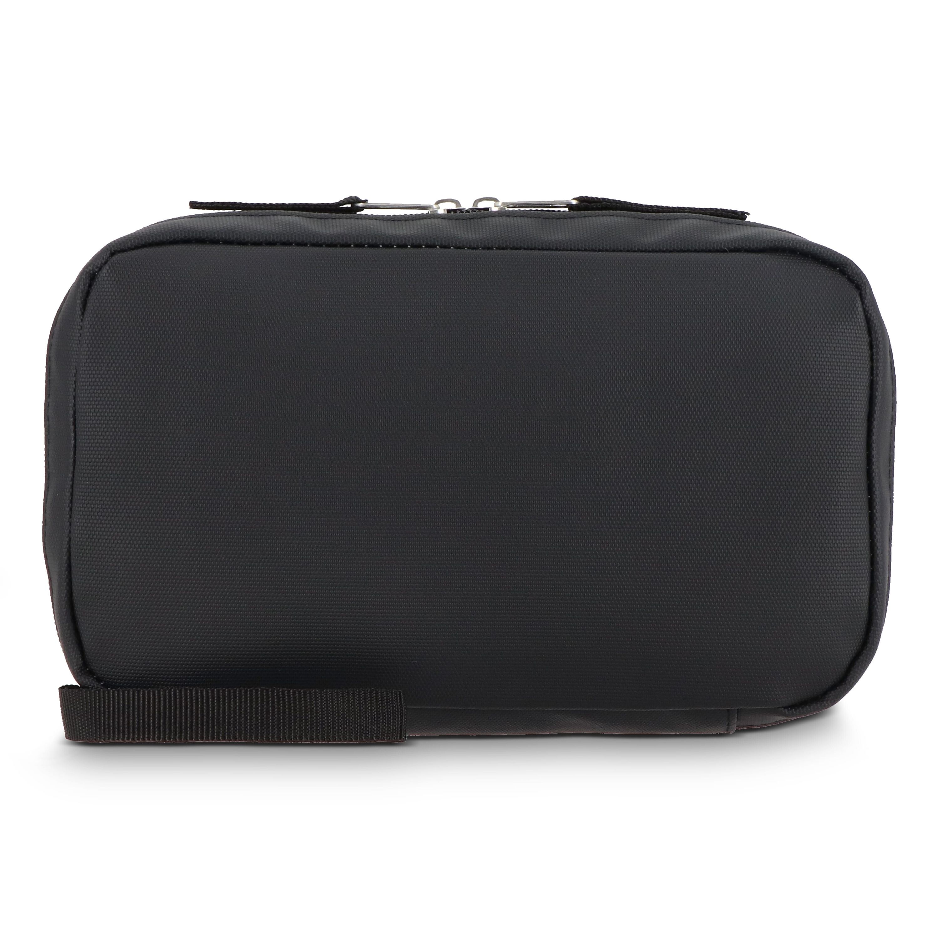 rPET PU-beschichtete 210D Napa-Organizer-Tasche 22 x 13 x 4 cm - schwarz-926