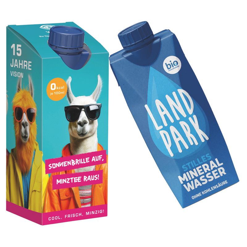 Drink Pack Landpark Mineralwasser naturelle in Werbeverpackung-426