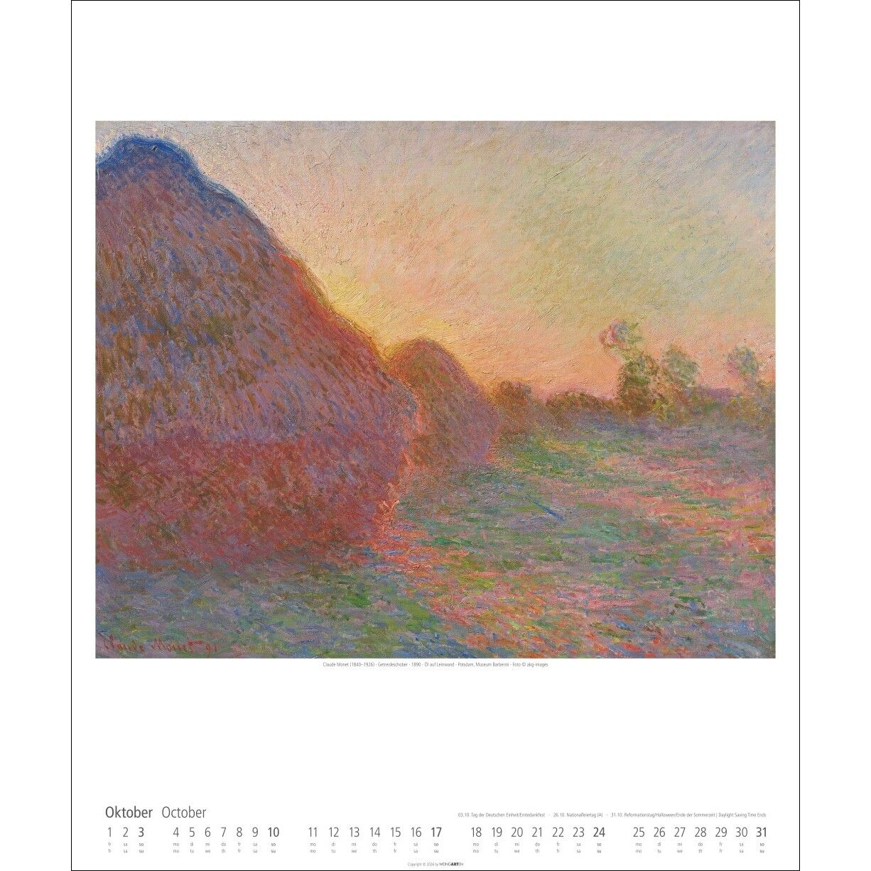 Claude Monet - Kunst & Kultur Kalender-904