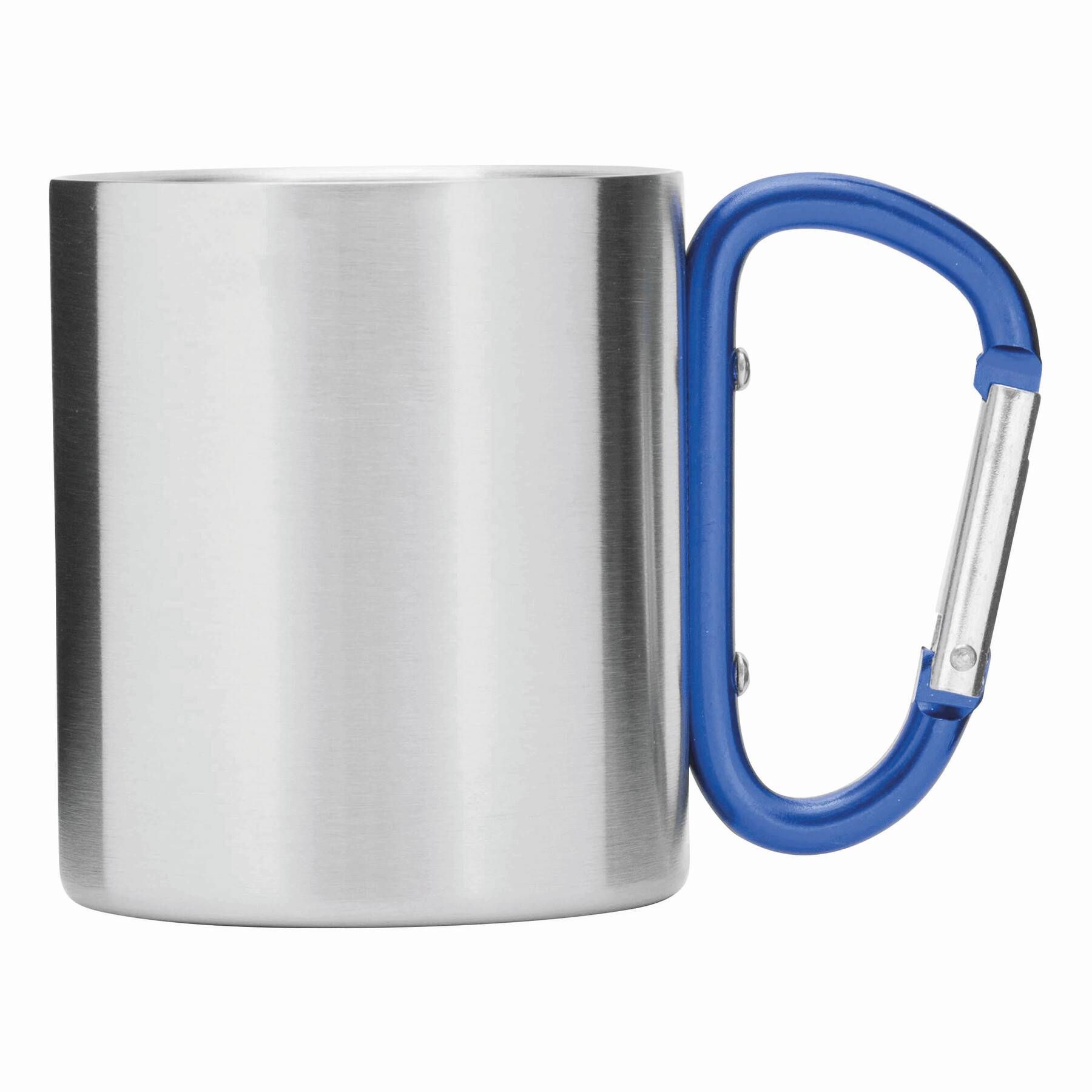 Edelstahl Becher HIKING DAY - blau - silber-367