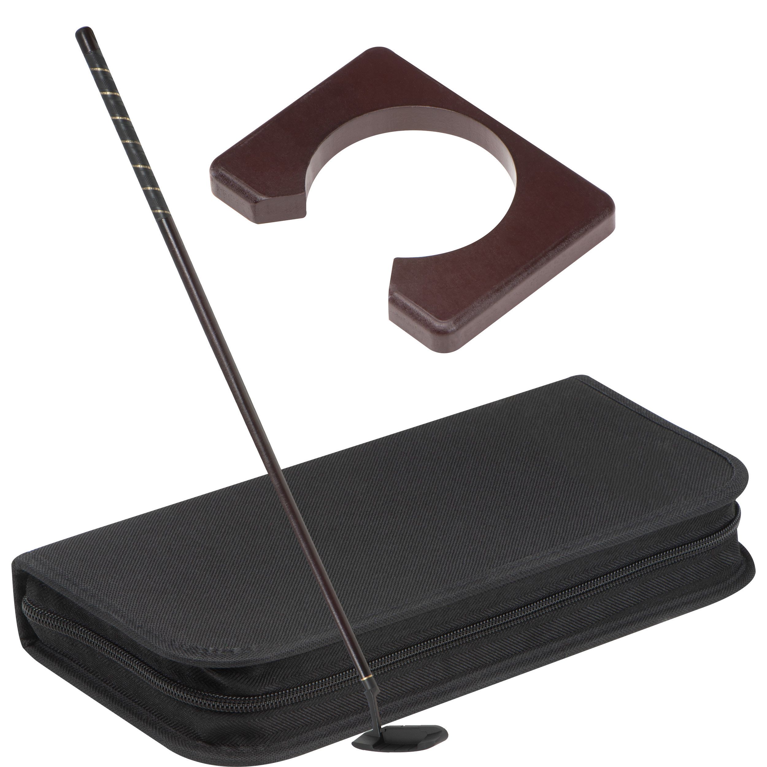 Büro Golfset mit Holzputter - schwarz-593