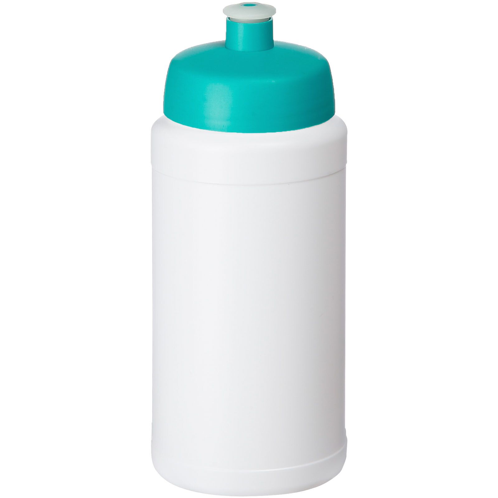 Baseline Plus 500 ml Flasche mit Sportdeckel - weiss -  aquablau-617